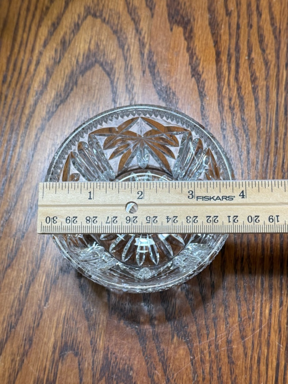 Vintage Clear Glass Sugar Bowl With Lid - Picture 7 of 9